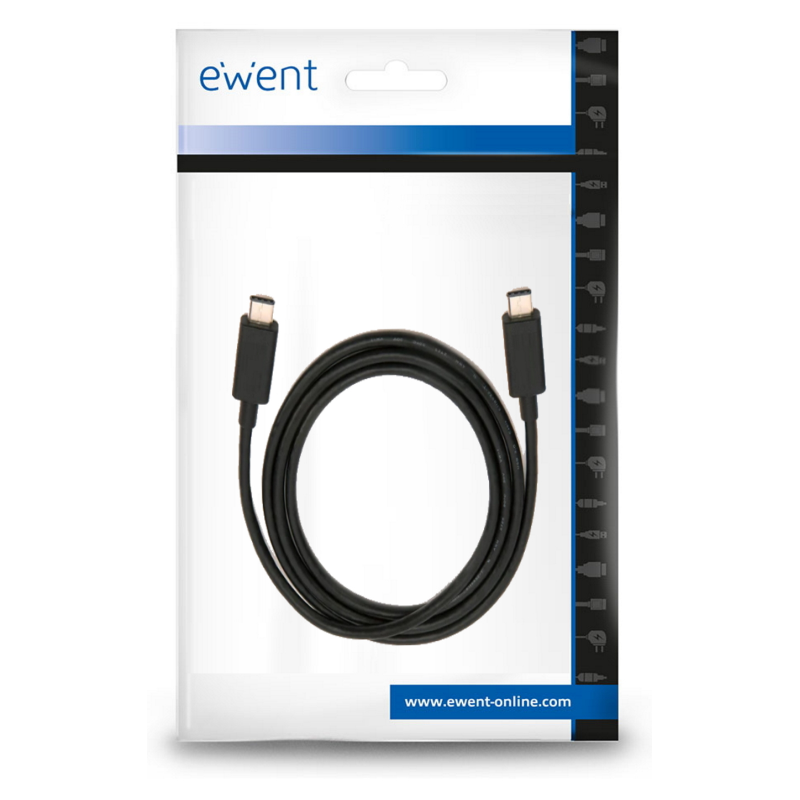 Ewent EC1046 cable USB USB 3.2 Gen 2 (3.1 Gen 2) 1 m USB C Negro