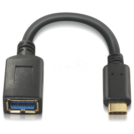 AISENS A107-0062 cable USB USB 3.2 Gen 1 (3.1 Gen 1) 0,15 m USB C USB A Negro