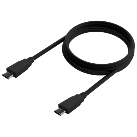AISENS Cable USB 3.2 Gen2x2 20Gbps 8k@30Hz 5A 100w E-Marker, Tipo USB-C/M-USB-C/M, Negro, 0.6m