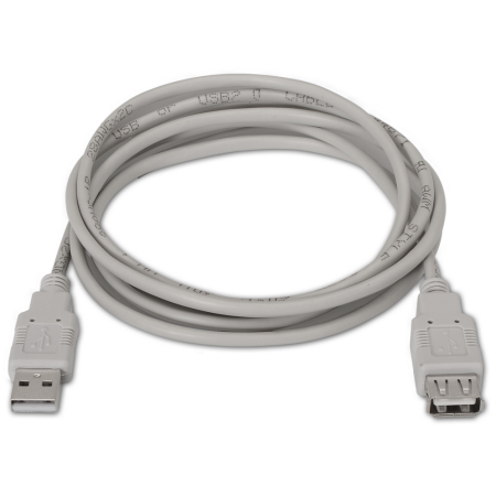 AISENS A101-0012 cable USB USB 2.0 1 m USB A Beige