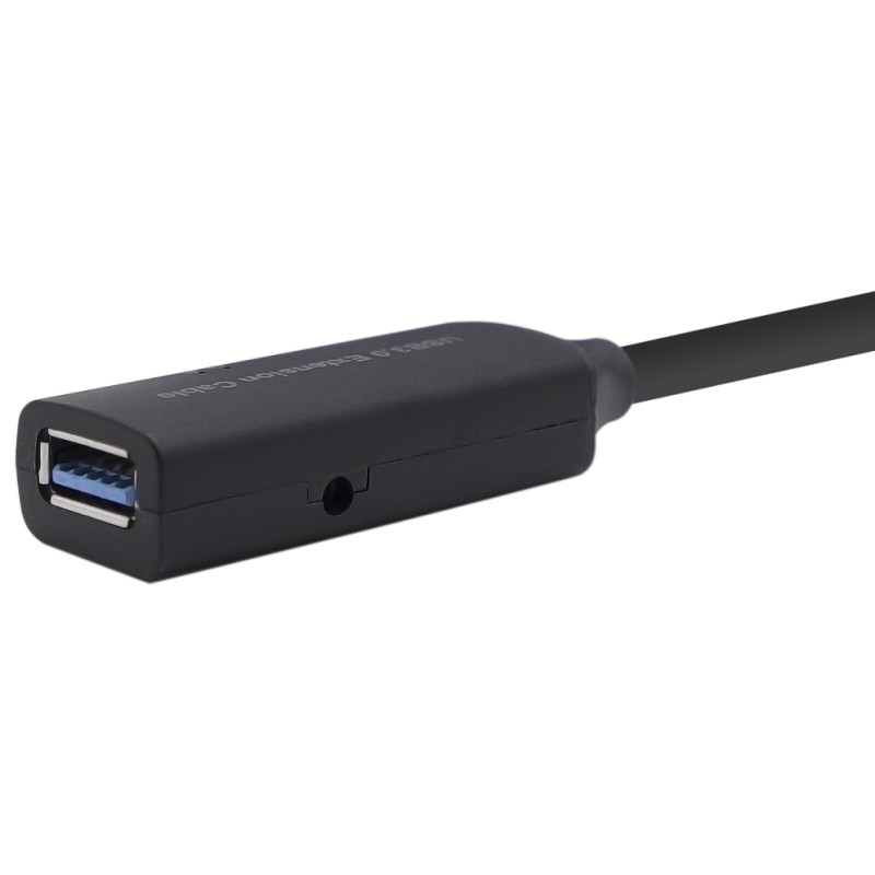 AISENS Cable USB 3.0 Prolongador Con Amplificador, Tipo A/M-A/H, Negro, 5.0m