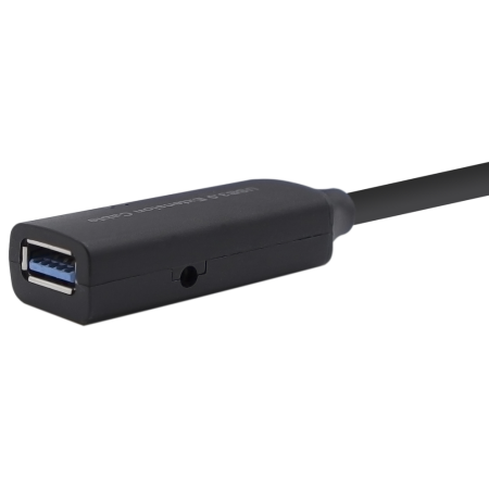 AISENS Cable USB 3.0 Prolongador con amplificador y alim., Tipo A/M-A/H, Negro, 15m