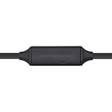 AISENS Cable USB 3.0 Prolongador con amplificador y alim., Tipo A/M-A/H, Negro, 15m