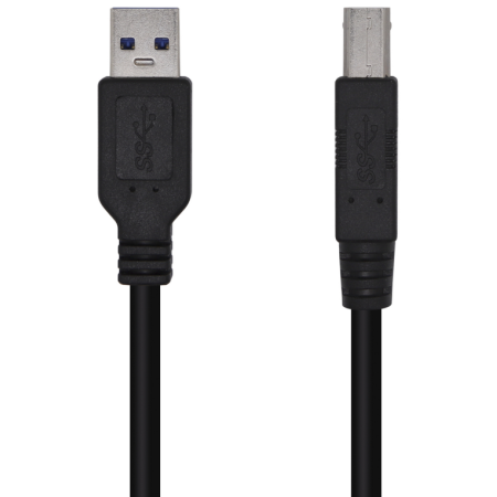 AISENS Cable USB 3.0 Impresora Tipo A/M-B/M, Negro, 2.0m