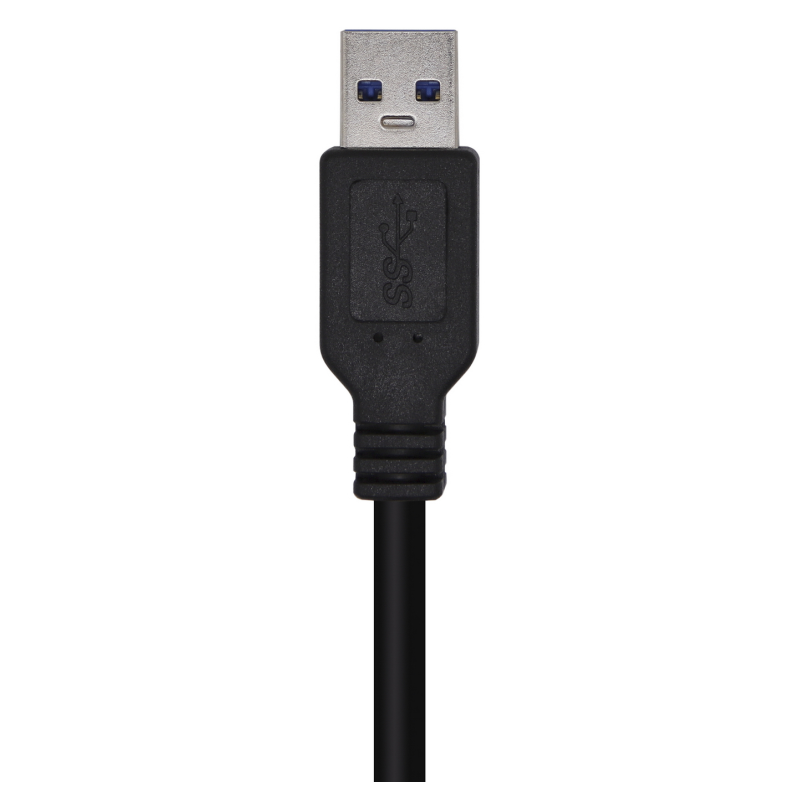 AISENS Cable USB 3.0, Tipo A/M-A/M, Negro, 3.0m