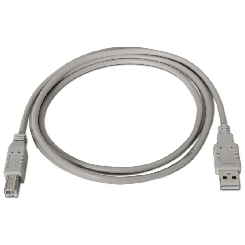AISENS A101-0002 cable USB USB 2.0 1,8 m USB A USB B Beige