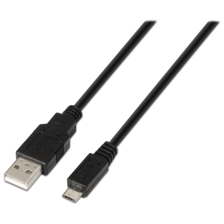 AISENS A101-0027 cable USB USB 2.0 0,8 m USB A Micro-USB B Negro