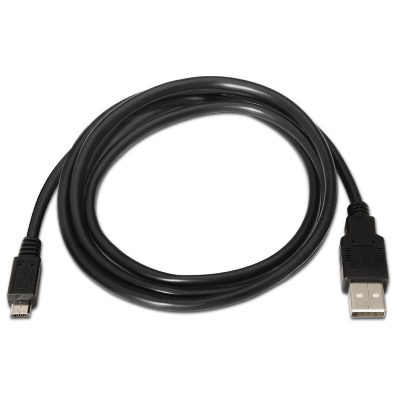 AISENS A101-0027 cable USB USB 2.0 0,8 m USB A Micro-USB B Negro