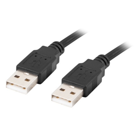 Lanberg CA-USBA-20CU-0010-BK cable USB USB 2.0 1 m Negro