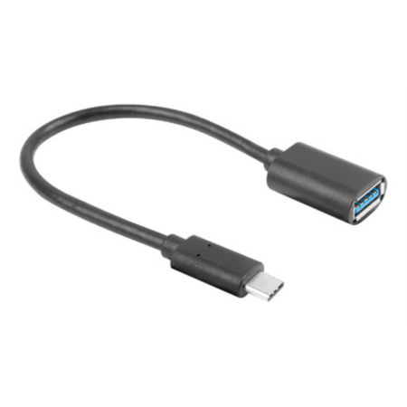 Lanberg AD-UC-UA-04 cable USB USB 3.2 Gen 1 (3.1 Gen 1) 0,15 m USB A USB C Negro