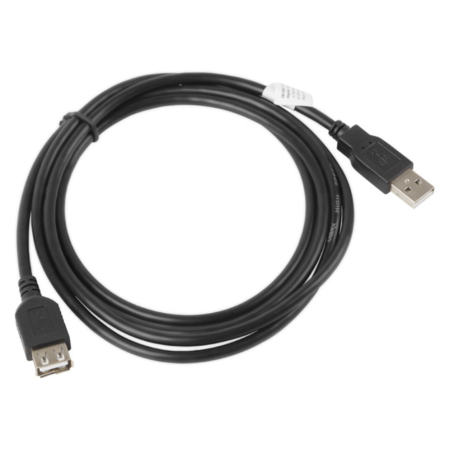 Lanberg CA-USBE-10CC-0018-BK cable USB USB 2.0 1,8 m USB A 0,48 Gbit/s Negro