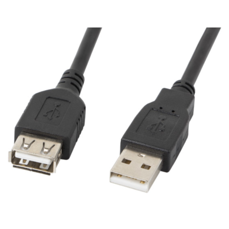 Lanberg CA-USBE-10CC-0050-BK cable USB USB 2.0 5 m USB A 0,48 Gbit/s Negro