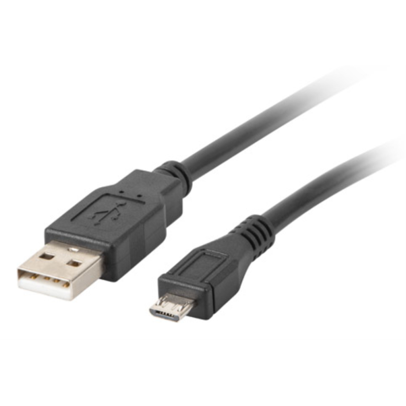 Lanberg CA-USBM-10CC-0010-BK cable USB USB 2.0 1 m Micro-USB B USB A 0,48 Gbit/s Negro