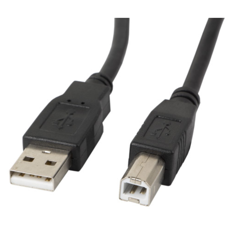 Lanberg CA-USBA-11CC-0050-BK cable USB USB 2.0 5 m USB B 0,48 Gbit/s Negro