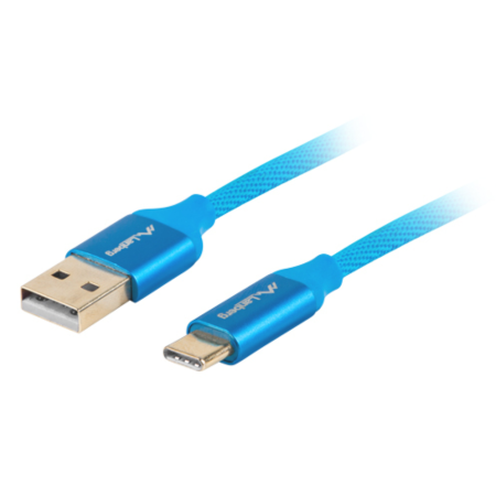 Lanberg CA-USBO-22CU-0010-BL cable USB USB 2.0 1 m USB C USB A Azul