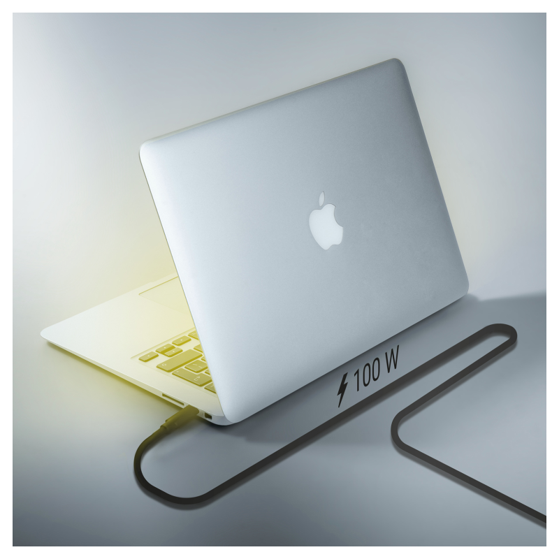 AISENS Cable USB 3.2 Gen2 10Gbps 4k@60Hz 5A 100W E-Marker, Tipo USB-C/M-USB-C/M, Negro, 3.0m