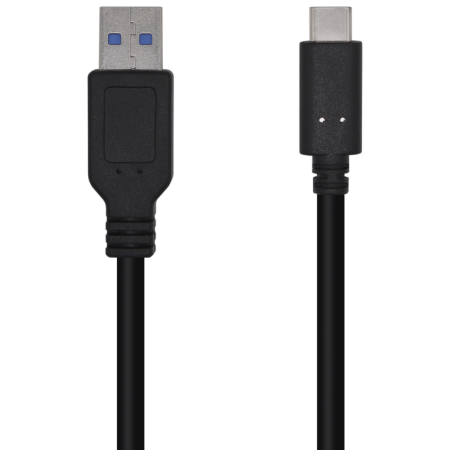 AISENS Cable USB 3.1 Gen 2 10 Gbps 3 A, Tipo C/M-A/M, Negro, 1.5m