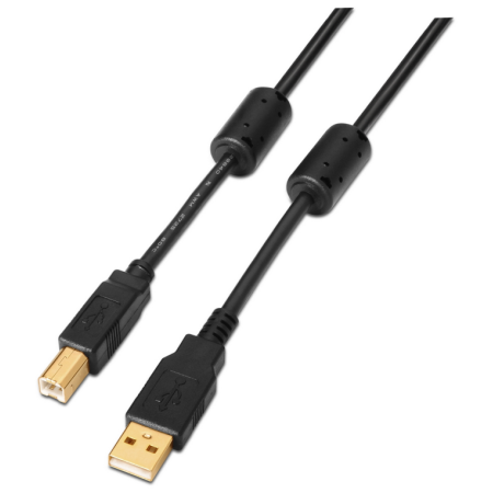 AISENS A101-0011 cable USB USB 2.0 5 m USB A USB B Negro