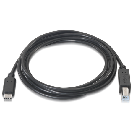 AISENS A107-0053 cable USB USB 2.0 1 m USB C USB B Negro