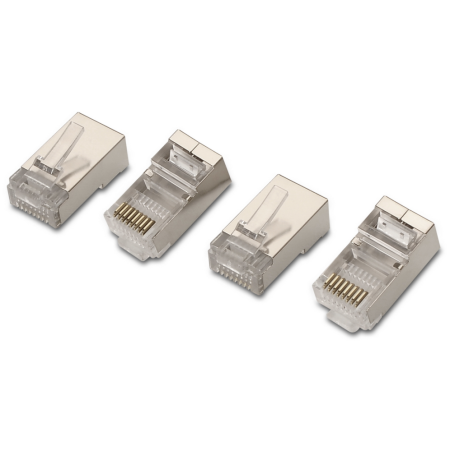 AISENS A139-0298 conector RJ-45 Acero inoxidable, Transparente
