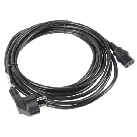 Lanberg CA-C13C-11CC-0100-BK cable de transmisión Negro 10 m C13 acoplador CEE7/7