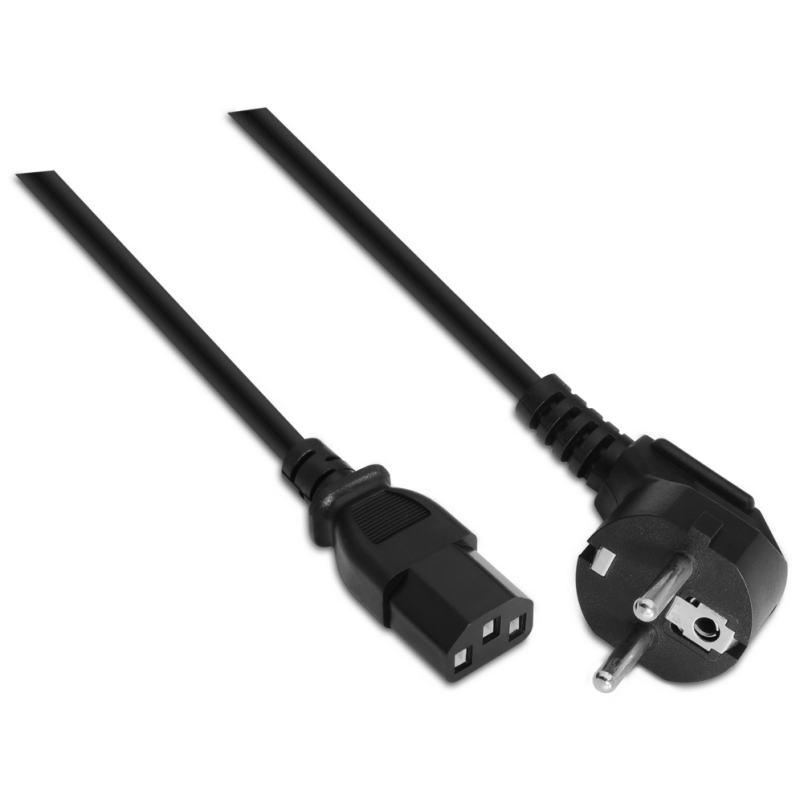 AISENS A132-0167 cable de transmisión Negro 1,5 m CEE7/7 C13 acoplador