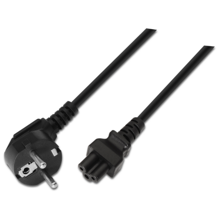 AISENS A132-0172 cable de transmisión Negro 1,5 m CEE7/7 C5 acoplador