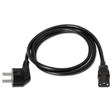 AISENS A132-0170 cable de transmisión Negro 10 m CEE7/7 C13 acoplador