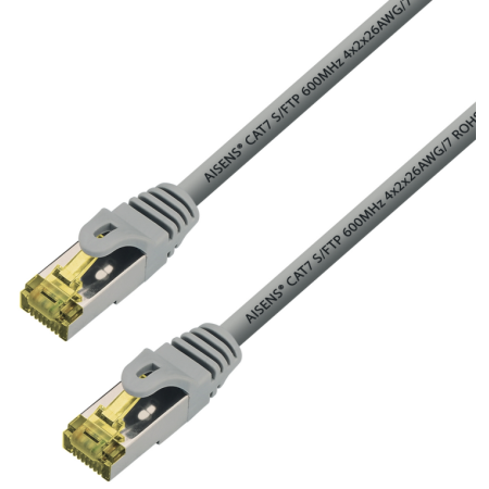 AISENS A146-0334 cable de red Gris 1 m Cat7 S/FTP (S-STP)