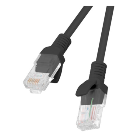 Lanberg PCU5-10CC-0100-BK cable de red Negro 1 m Cat5e U/UTP (UTP)