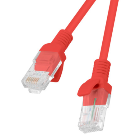Lanberg PCU6-10CC-0100-R cable de red Rojo 1 m Cat6 U/UTP (UTP)