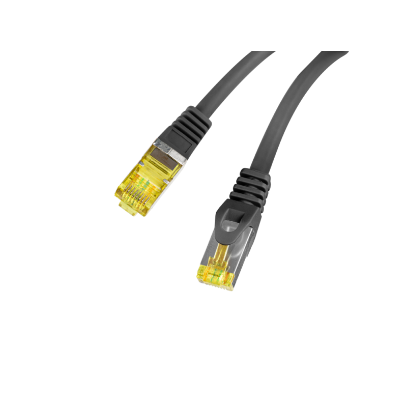 Lanberg PCF6A-10CU-0050-BK cable de red Negro 0,5 m Cat6a S/FTP (S-STP)