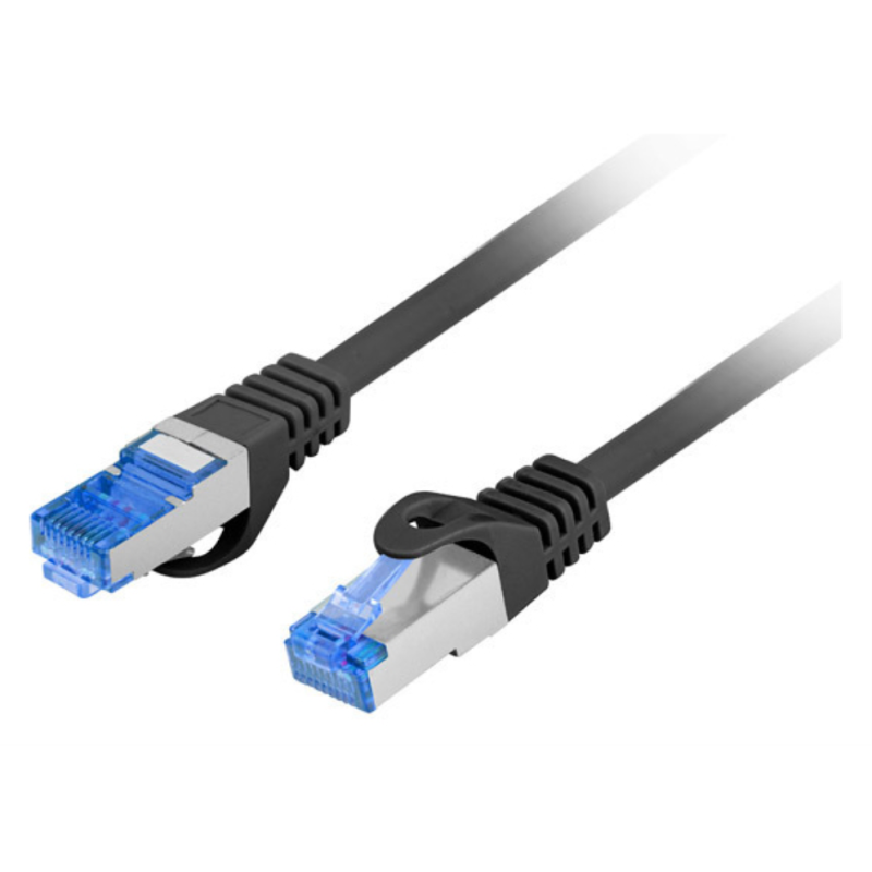 Lanberg PCF6A-10CC cable de red Negro 0,5 m Cat6a S/FTP (S-STP)
