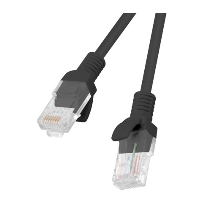 Lanberg PCU6-10CC-0100-BK cable de red Negro 1 m Cat6 U/UTP (UTP)