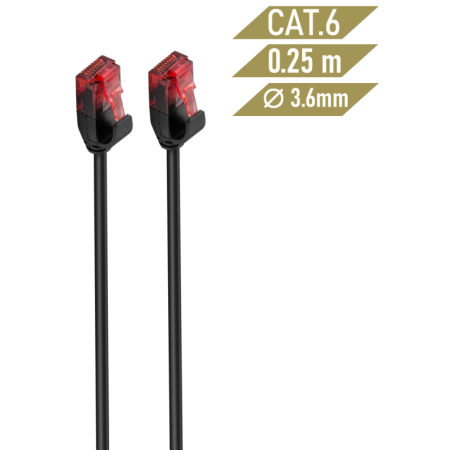Ewent IM1046 cable de red Negro 2 m Cat6 U/UTP (UTP)