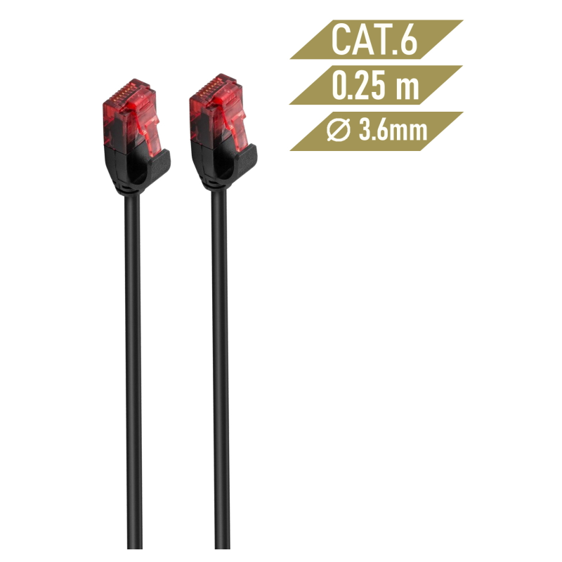 Ewent IM1046 cable de red Negro 2 m Cat6 U/UTP (UTP)