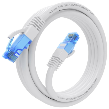 AISENS A135-0821 cable de red Blanco 2 m Cat6 U/UTP (UTP)