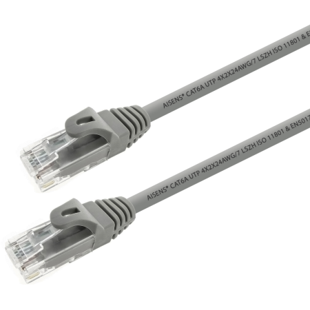 AISENS A145-0327 cable de red Gris 2 m Cat6a U/UTP (UTP)
