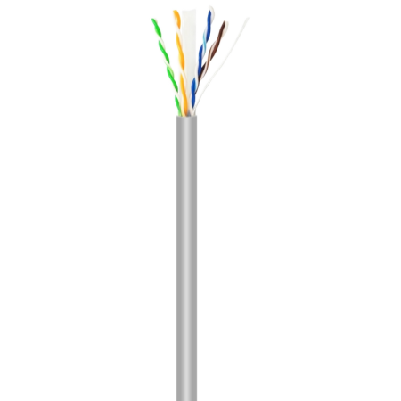 AISENS Cable de Red RJ45 Cat.6 UTP Rigido AWG23 CCA (aleacion), Gris, 100 m