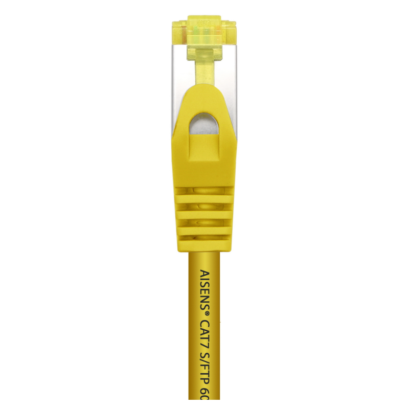 AISENS Cable De Red Latiguillo RJ45 LSZH Cat.7 600 MHz S/FTP PIMF AWG26, Amarillo, 0.5 m