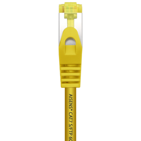 AISENS Cable De Red Latiguillo RJ45 LSZH Cat.7 600 MHz S/FTP PIMF AWG26, Amarillo, 2.0 m