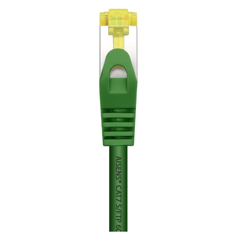 AISENS Cable De Red Latiguillo RJ45 LSZH Cat.7 600 MHz S/FTP PIMF AWG26, Verde, 0.5 m