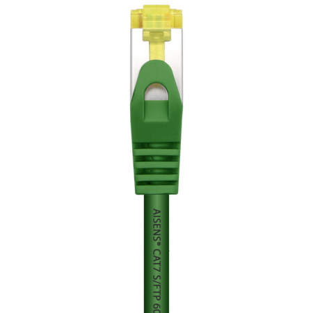 AISENS Cable De Red Latiguillo RJ45 LSZH Cat.7 600 MHz S/FTP PIMF AWG26, Verde, 2.0 m