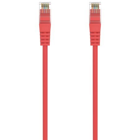 AISENS Cable de Red Latiguillo RJ45 LSZH Cat.6A 500 Mhz UTP Awg24, Rojo, 25CM