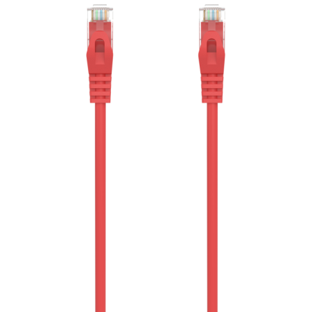 AISENS Cable de Red Latiguillo RJ45 LSZH Cat.6A 500 Mhz UTP AWG24, Rojo, 2.0M