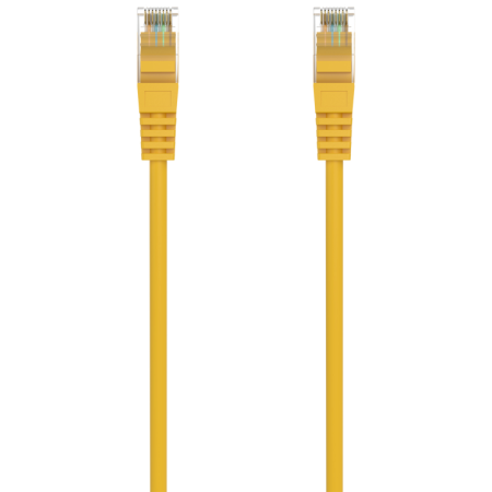 AISENS Cable de Red Latiguillo RJ45 LSZH Cat.6A 500 Mhz UTP AWG24, Amarillo, 1.5M