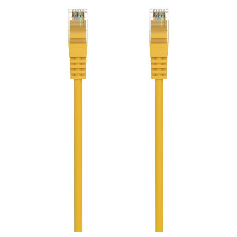 AISENS Cable de Red Latiguillo RJ45 LSZH Cat.6A 500 Mhz UTP AWG24, Amarillo, 1.5M