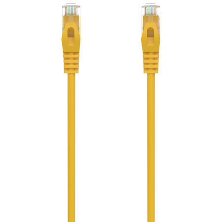 AISENS Cable de Red Latiguillo RJ45 LSZH Cat.6A 500 Mhz UTP AWG24, Amarillo, 2.0M