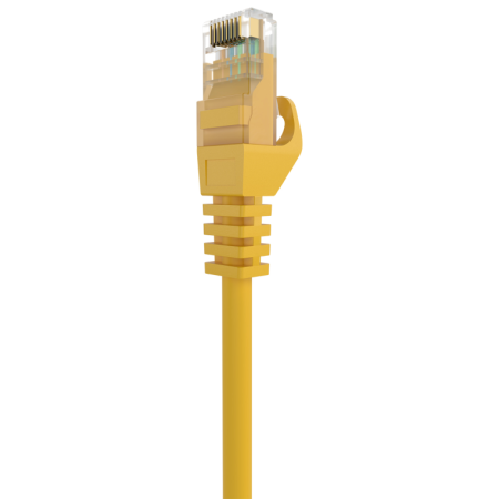 AISENS Cable de Red Latiguillo RJ45 LSZH Cat.6A 500 Mhz UTP AWG24, Amarillo, 2.0M