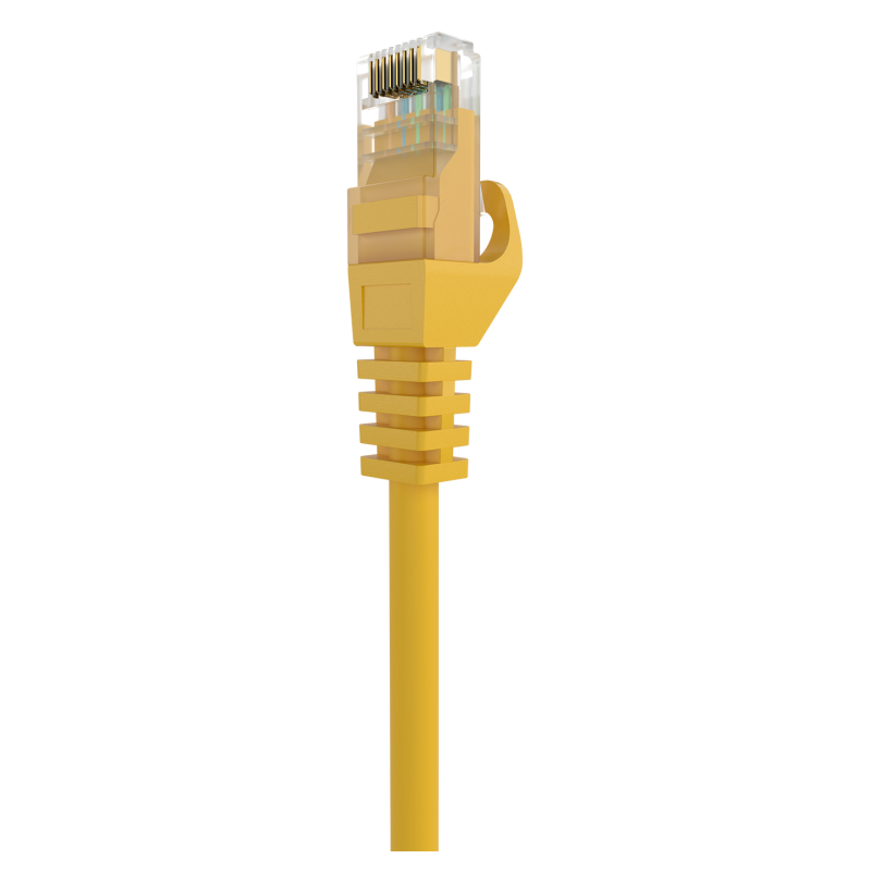 AISENS Cable de Red Latiguillo RJ45 LSZH Cat.6A 500 Mhz UTP AWG24, Amarillo, 2.0M